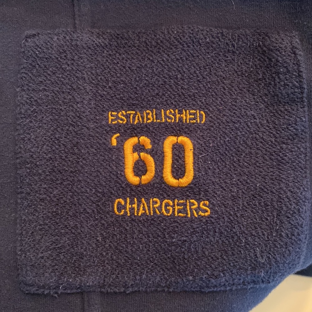 San Diego Chargers Vintage NFL Proline Zippered Sweatshirt - Picture 6 of 6
